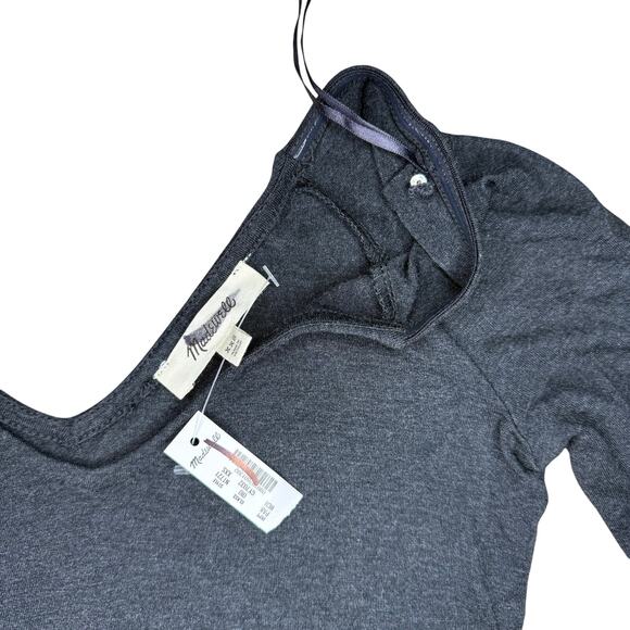 NWT Madewell Jersey V-Neck Long-Sleeve Top Size XXS - Picture 4 of 7